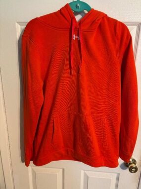 Womens Under Armour Orange sweatshirt size Large